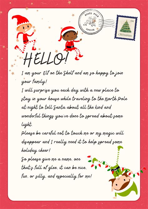Elf Letter Template