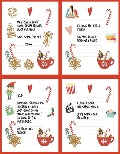 Elf Notes Printable
