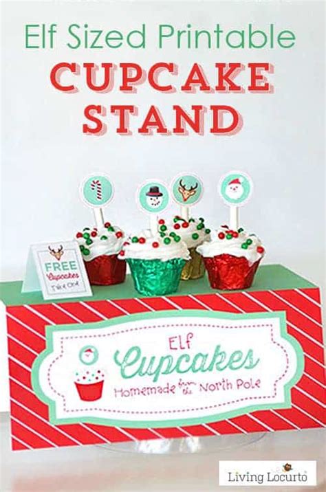 Elf On The Shelf Cupcake Stand Printable