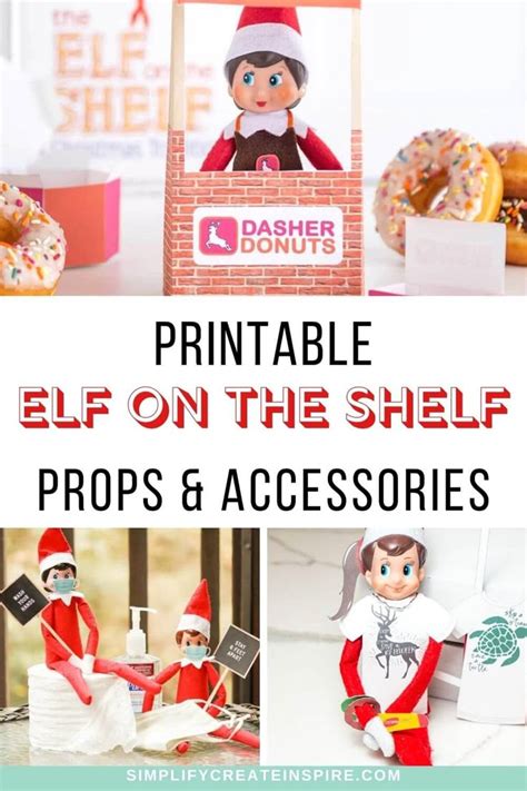 Elf On The Shelf Printable Props