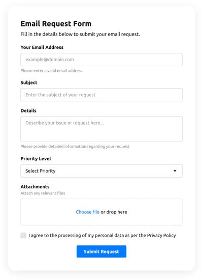 Email Form Template