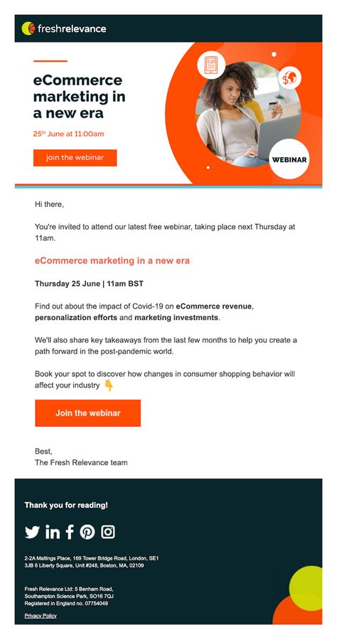 Email Template For Marketing