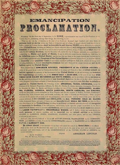 Emancipation Proclamation Printable