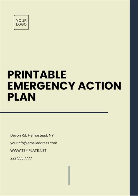 Emergency Action Plan Templates