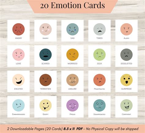 Emotion Board Printable