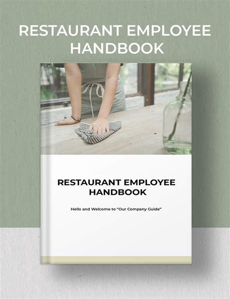 Employee Handbook Restaurant Template