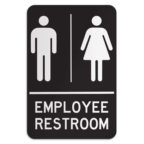Employee Only Bathroom Sign