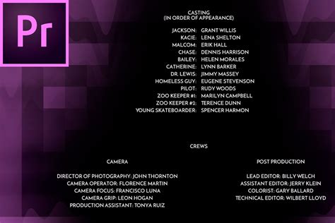 End Credits Template