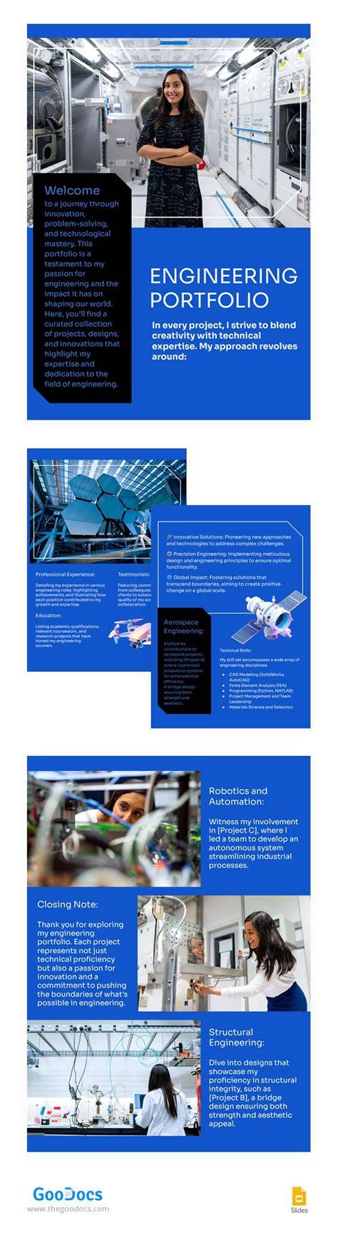 Engineering Portfolio Templates