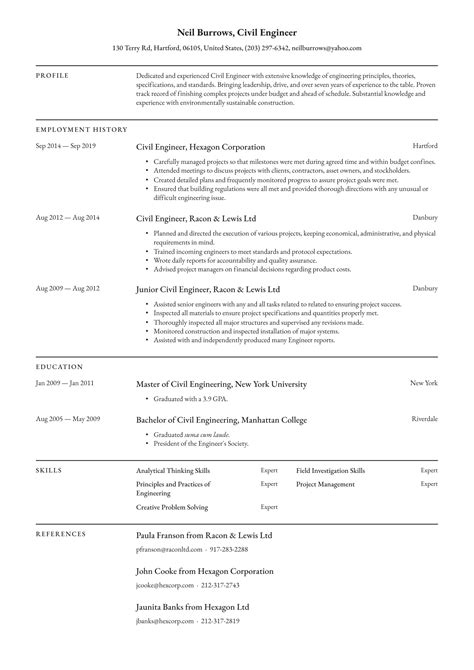Engineering Resume Template