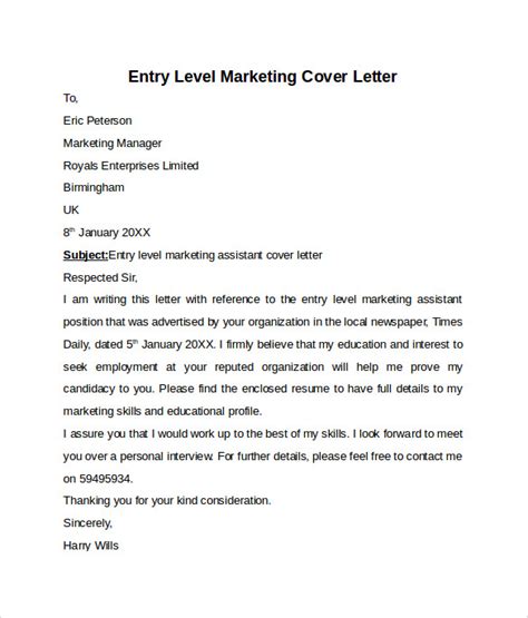 Entry-LevelCover-Letter