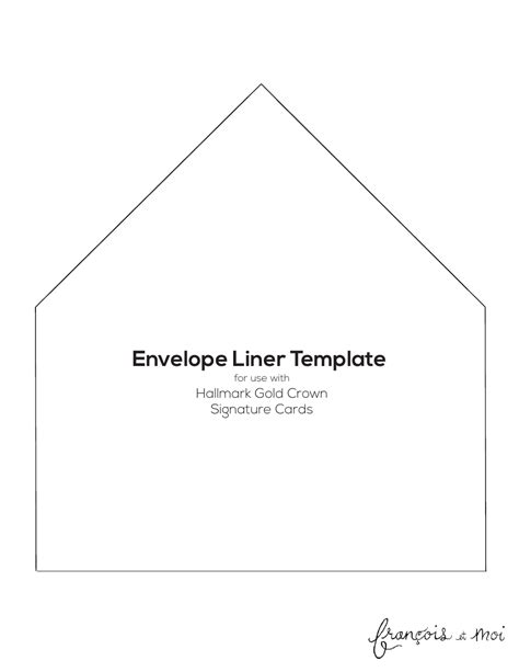 Envelope Liner Template