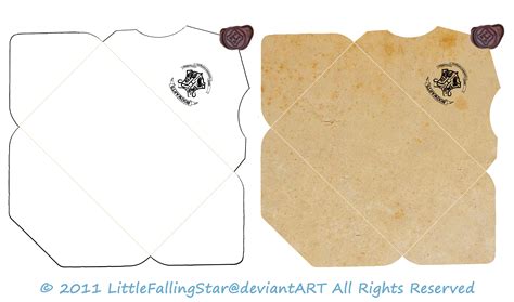 Envelope Template Harry Potter