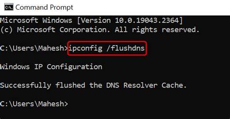 1. Flushing Your DNS Cache