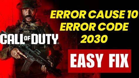 Troubleshooting Steps to Resolve Error Code 2030
