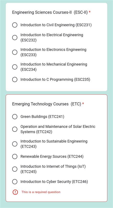 Esc Course Catalog