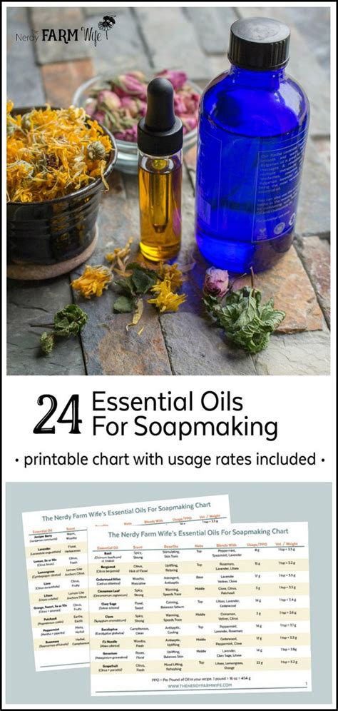 Essential Oils For Soap Making Chart