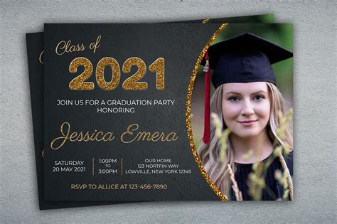 Etsy Graduation Invitation Templates