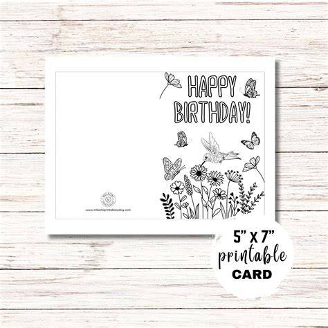 Etsy Printable Birthday Cards