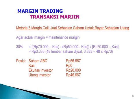 Evaluasi Transaksi Margin
