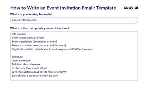 Event Email Template
