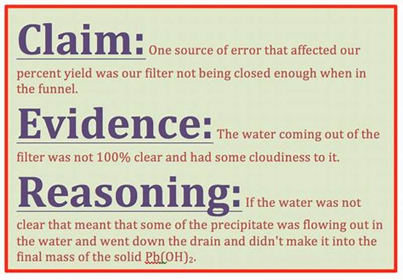 Example Of A Claim In Science