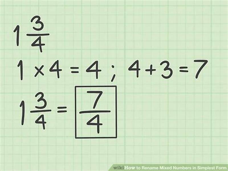Example Of Mixed Number In Simplest Form
