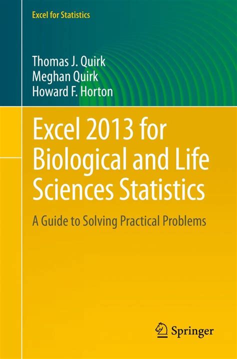 download Excel 2013 for Biological and Life Sciences Statistics