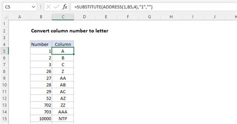 Excel Column Letter to Number