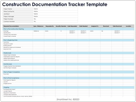 Excel Construction Templates