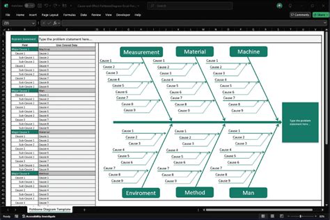 Excel Fishbone Template