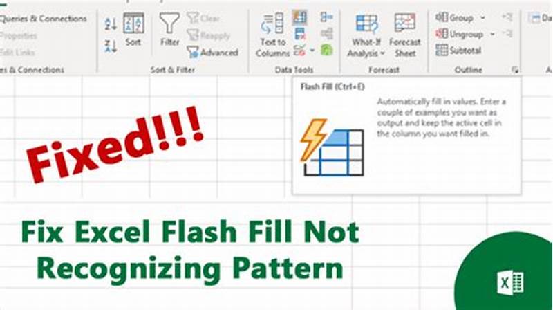 Excel Flash Fill Not Recognizing Pattern