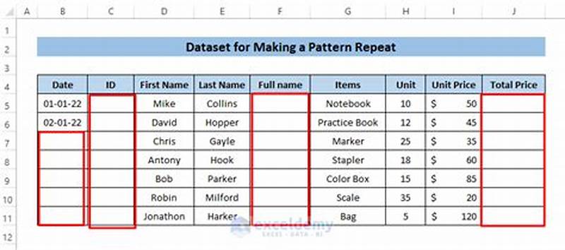 Excel How To Continue A Pattern