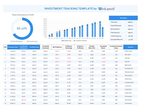 Excel Investment Template