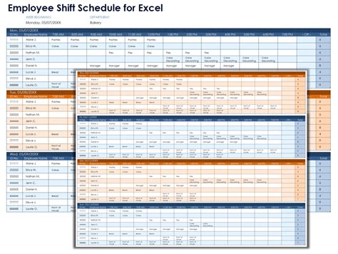 Excel Monthly Employee Schedule Template