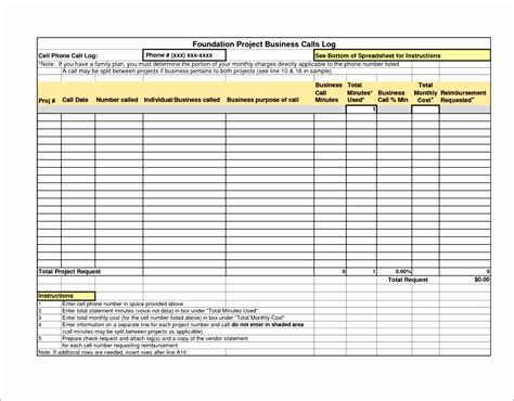 Excel-SpreadsheetLog-Template