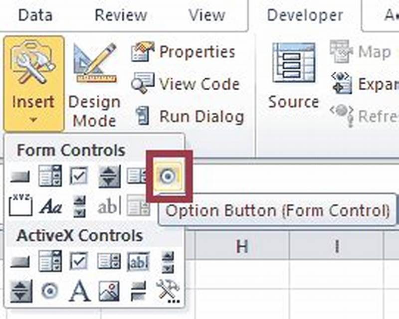 Excel Vba Option Button Form Control