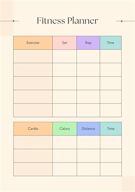 Exercise Plan Template