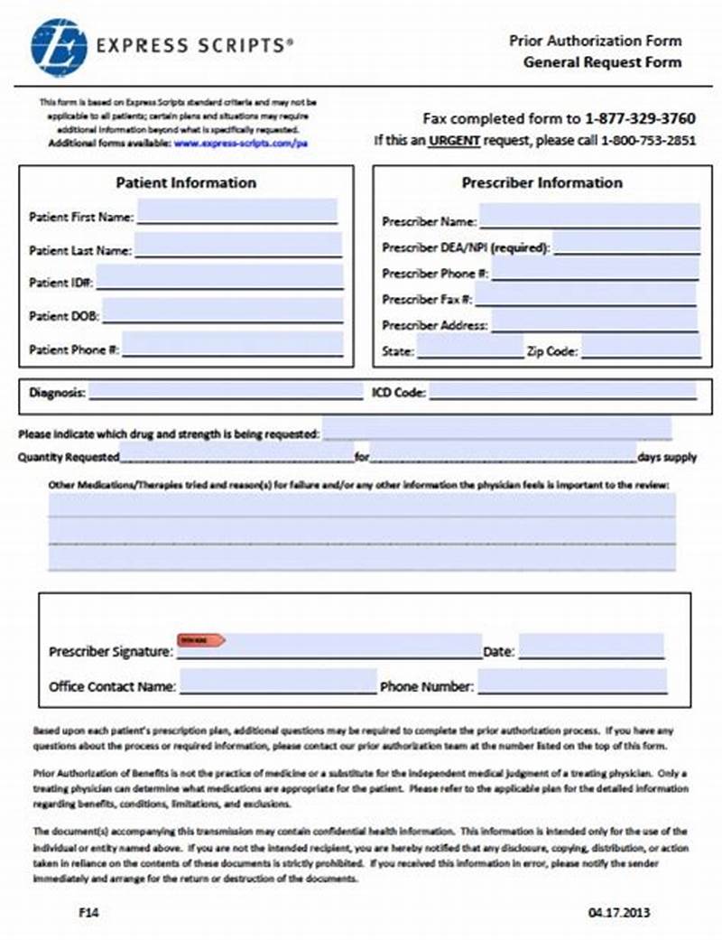 Express Scripts Prior Authorization Form Humira