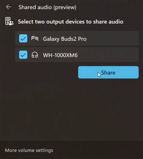 Extending Bluetooth® LE Audio on Windows 11 with shared audio (preview)