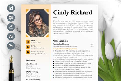 Eye Catching Resume Template