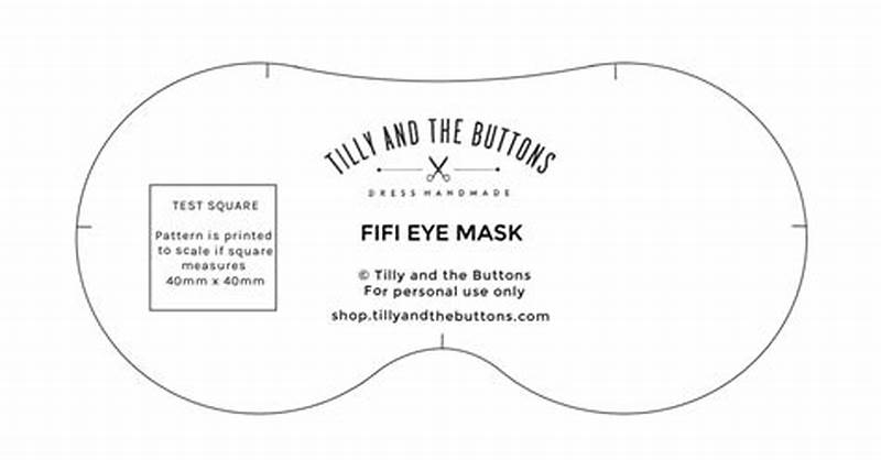 Eye Mask Pattern Free Printable