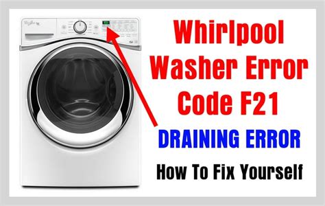 1. Clogged Drain Pump Filter