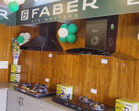 Faber showroom - Electric chimney, water purifier, dishwasher, microwave oven, gas stove, franke sink - Bangalore