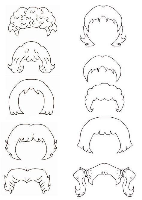 Face Printable Crazy Hair Template