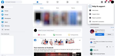 Facebook Help