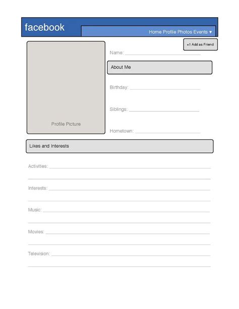 Facebook Page Profile Template