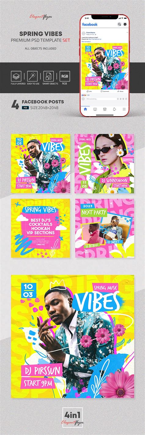 Facebook Post Template Photoshop