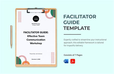 Facilitator Guide Template Word