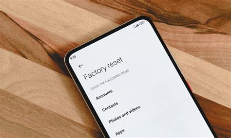 Factory Reset